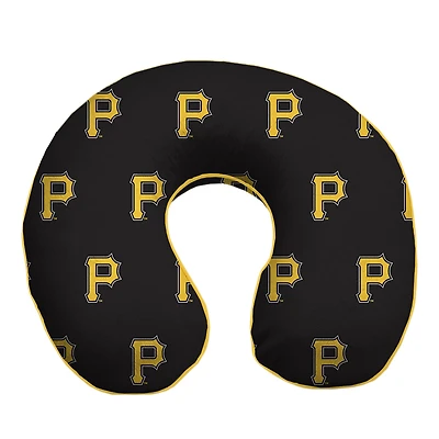 Black Pittsburgh Pirates Memory Foam Travel Pillow