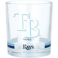 Tampa Bay Rays Banded Rocks Glass