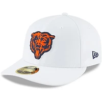 Men's New Era White Chicago Bears Omaha Low Profile 59FIFTY Fitted Hat