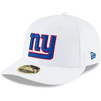 Men's New Era White New York Giants Omaha Low Profile 59FIFTY Fitted Hat