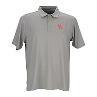 Men's Gray Houston Cougars Pro Tonal Micro-Stripe Polo