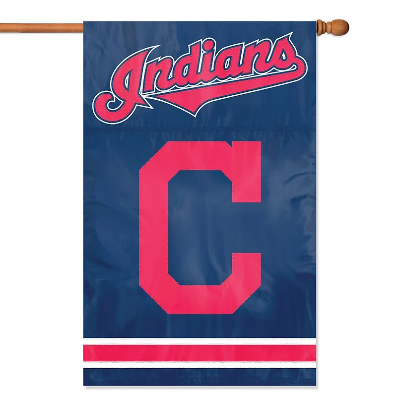 Cleveland Indians 44" x 28" Applique Team Flag