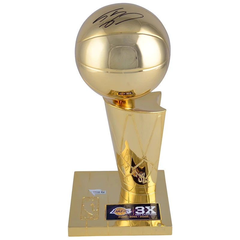 Shaquille O'Neal Los Angeles Lakers Autographed 12" Replica Trophy - Three Time Champion