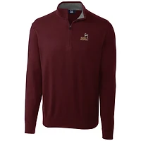 Men's Cutter & Buck Maroon Arizona State Sun Devils Big & Tall College Vault Lakemont Tri-Blend Half-Zip Pullover Jacket