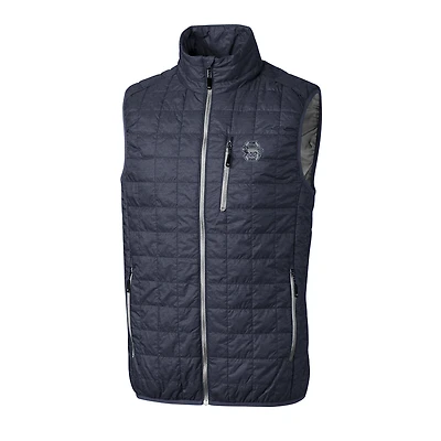 Men's Cutter & Buck Anthracite Penn State Nittany Lions Big & Tall College Vault Rainier Full-Zip Vest