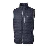 Men's Cutter & Buck Anthracite Penn State Nittany Lions Big & Tall College Vault Rainier Full-Zip Vest