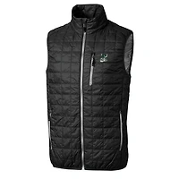 Men's Cutter & Buck Black Portland State Vikings Big & Tall College Vault Rainier Full-Zip Vest