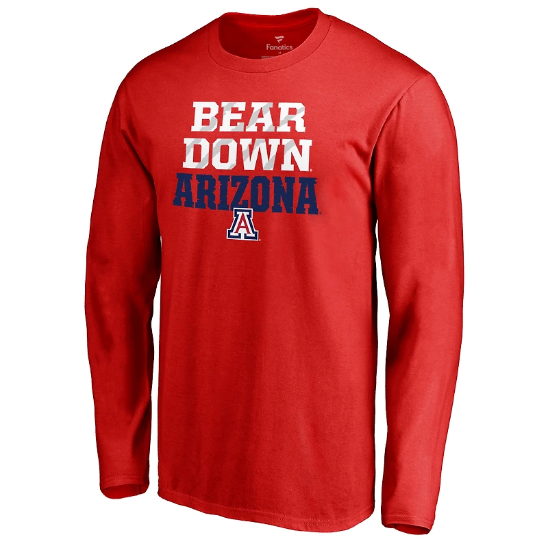 Men's Red Arizona Wildcats Team Hometown Collection Long Sleeve T-Shirt