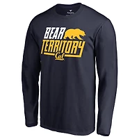 Men's Navy Cal Bears Hometown Collection Bear Territory Long Sleeve T-Shirt