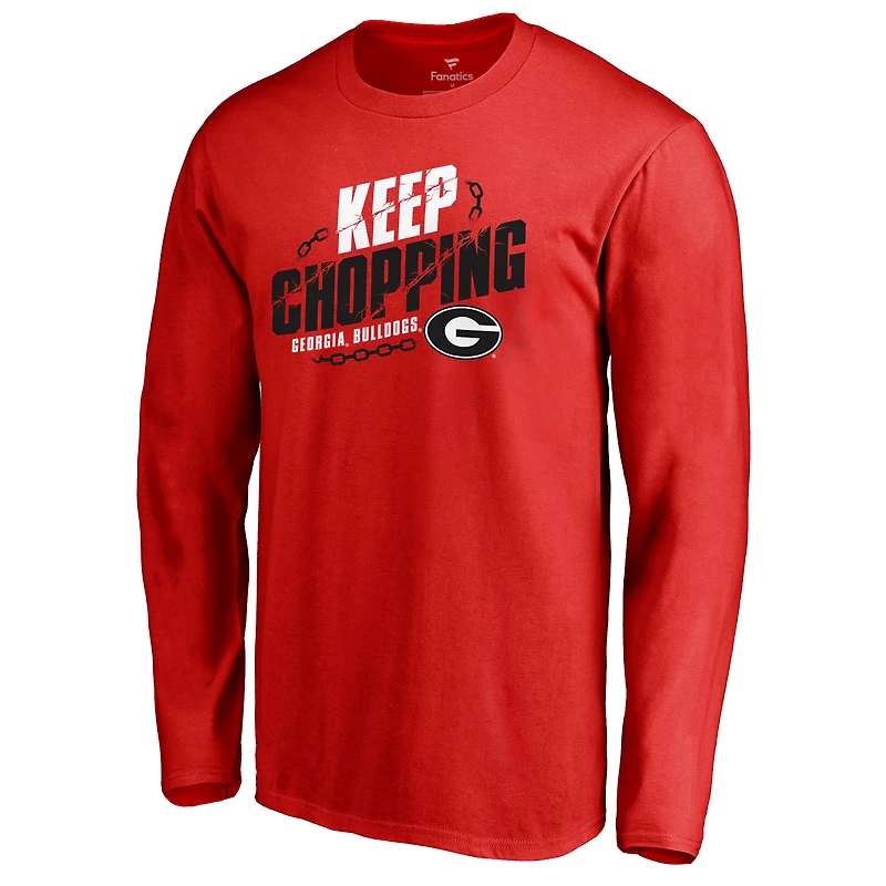 Men's Red Georgia Bulldogs Hometown Collection Long Sleeve T-Shirt