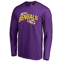 Men's Purple LSU Tigers Hometown Collection Bayou Bengals Long Sleeve T-Shirt