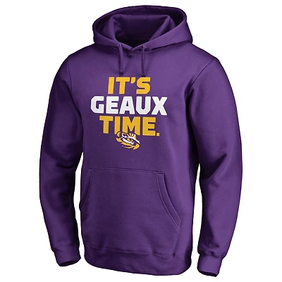 Men's Purple LSU Tigers Logo Hometown Collection Pullover Hoodie