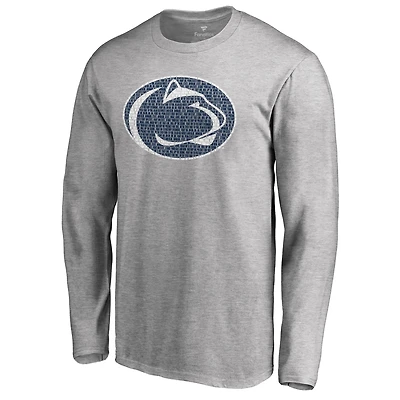 Men's Heathered Gray Penn State Nittany Lions Hometown Collection Long Sleeve T-Shirt