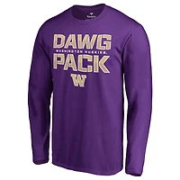 Men's Purple Washington Huskies Hometown Collection Dawg Pack Long Sleeve T-Shirt