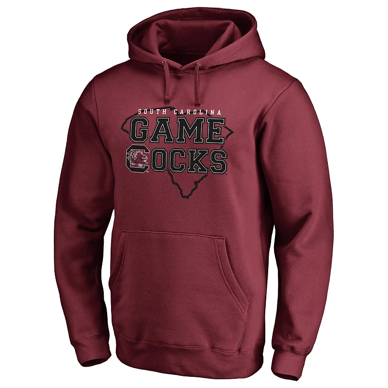 Men's Garnet South Carolina Gamecocks Logo Hometown Collection Pullover Hoodie