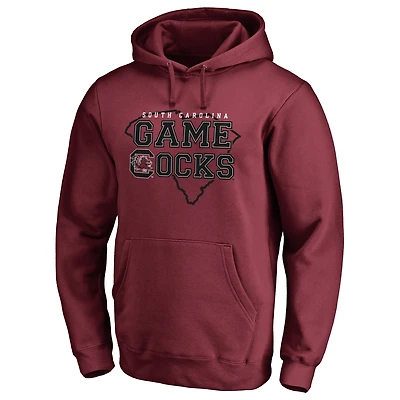 Men's Garnet South Carolina Gamecocks Logo Hometown Collection Pullover Hoodie
