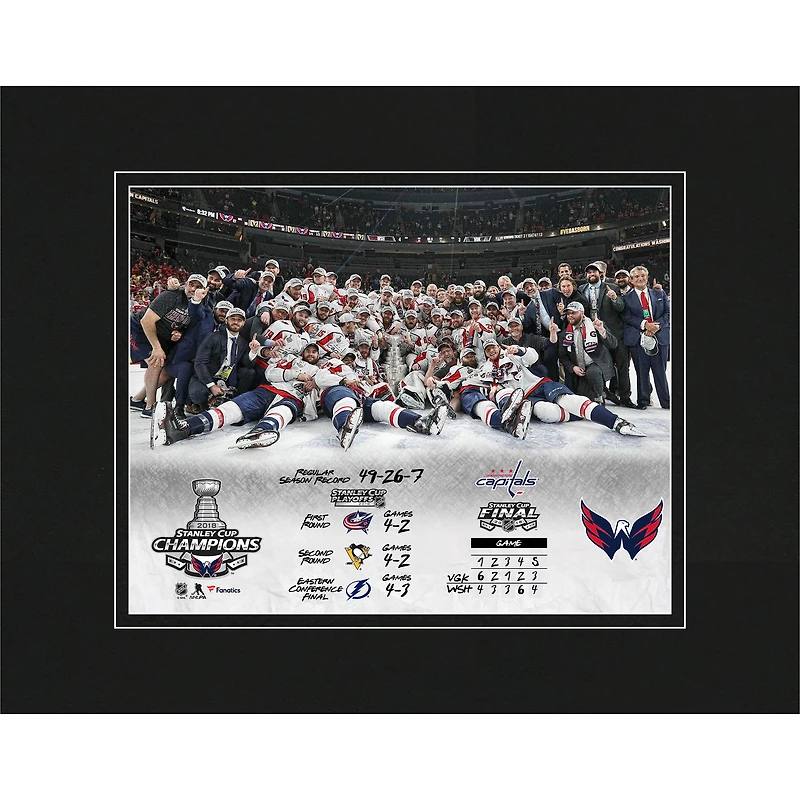 Washington Capitals 2018 Stanley Cup Champions 8" x 10" Matted Photo