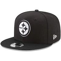 Men's New Era Black Pittsburgh Steelers B-Dub 9FIFTY Adjustable Hat