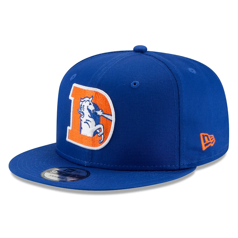 Men's New Era Royal Denver Broncos Throwback 9FIFTY Adjustable Snapback Hat