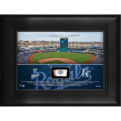 Kansas City Royals Framed 5" x 7" Stadium Collage with a Piece of Game-Used Baseball