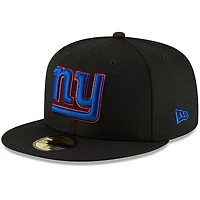 Men's New Era Black New York Giants Omaha 59FIFTY Fitted Hat