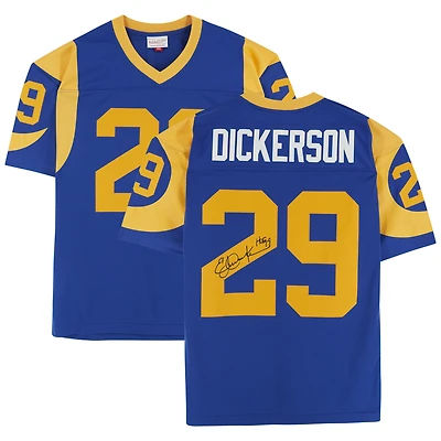 Eric Dickerson Los Angeles Rams Autographed 1984 Throwback Mitchell & Ness Blue Replica Jersey with "HOF 99" Inscription