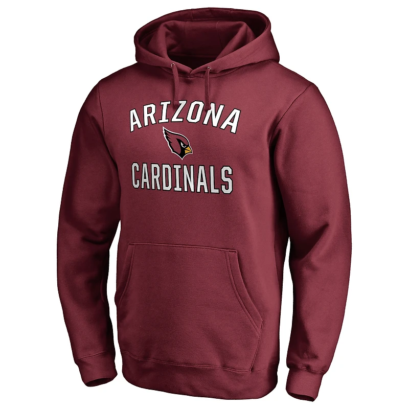 Men's Cardinal Arizona Cardinals Victory Arch Pullover Hoodie