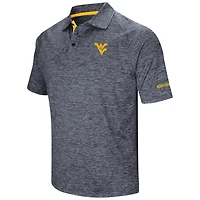 Men's Colosseum Navy West Virginia Mountaineers Big & Tall Down Swing Polo