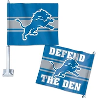WinCraft Detroit Lions Double-Sided Slogan Car Flag