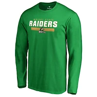 Men's Green Wright State Raiders Team Strong Logo Long Sleeve T-Shirt
