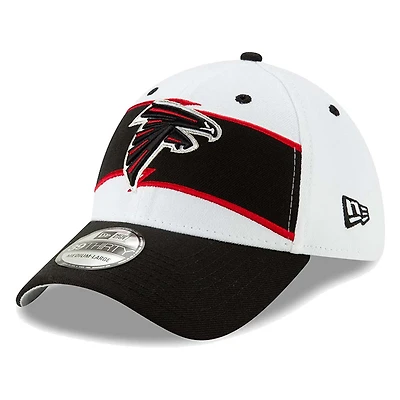 Men's New Era White/Black Atlanta Falcons Thanksgiving 39THIRTY Flex Hat