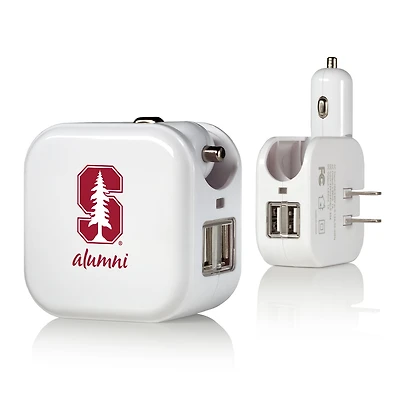 Stanford Cardinal Alumni 2-in-1 USB Charger