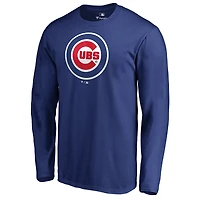 Men's Royal Chicago Cubs Team Wordmark Long Sleeve T-Shirt