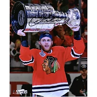 Patrick Kane Chicago Blackhawks Autographed 8'' x 10'' Raising Cup Photograph