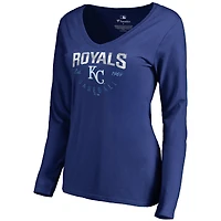 Women's Royal Kansas City Royals Live For It Long Sleeve T-Shirt