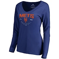 Women's Royal New York Mets Live For It Long Sleeve T-Shirt