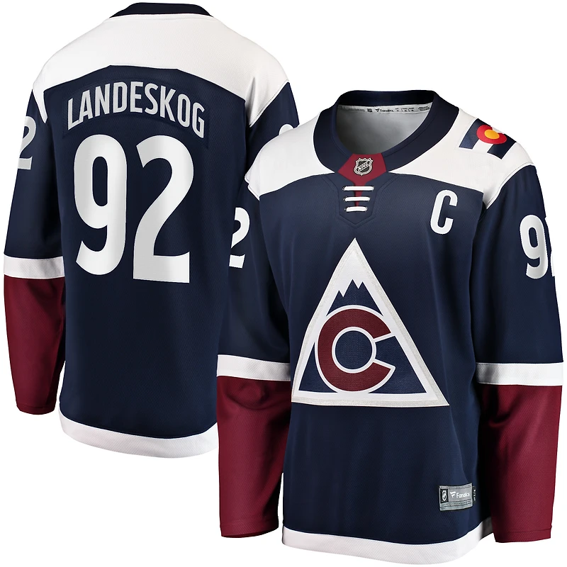 Men's Fanatics Gabriel Landeskog Navy Colorado Avalanche  Breakaway Jersey