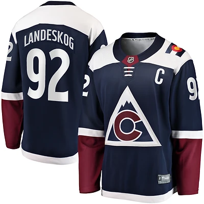 Men's Fanatics Gabriel Landeskog Navy Colorado Avalanche  Breakaway Jersey