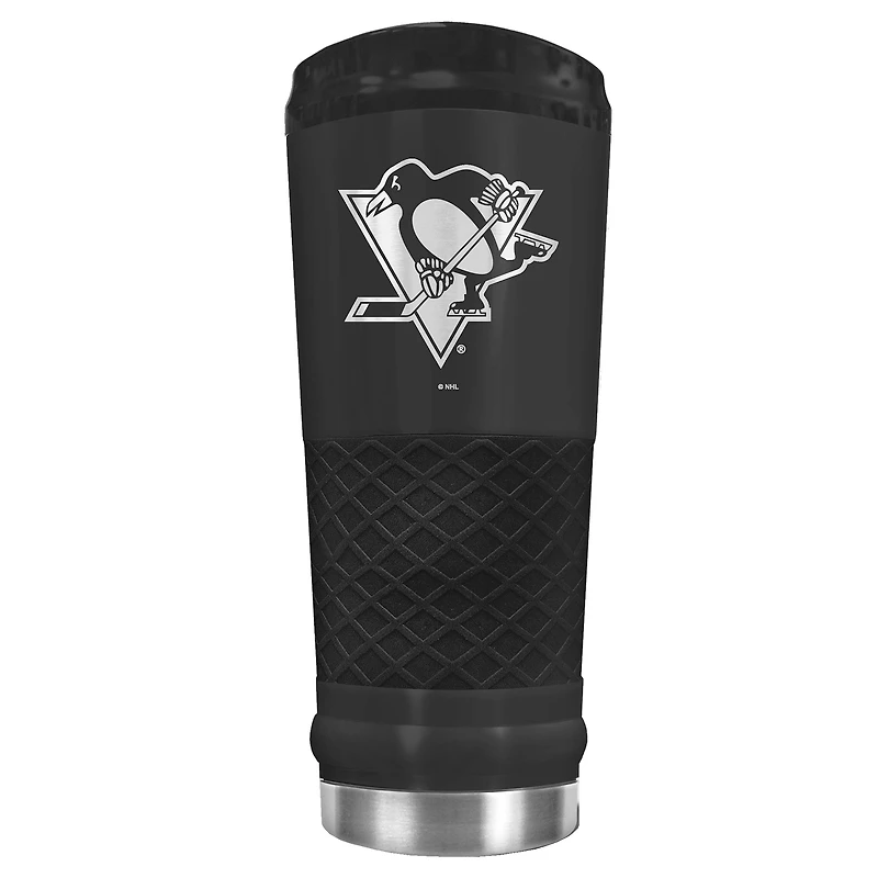 Black Pittsburgh Penguins Stealth Matte 24oz Tumbler