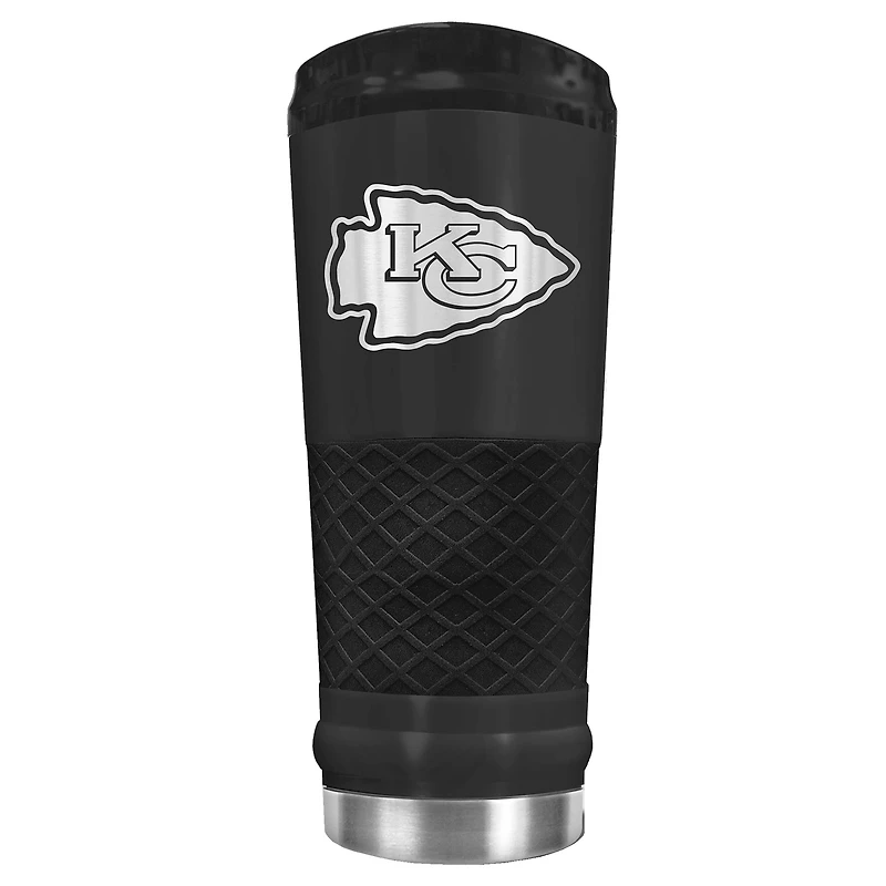 Black Kansas City Chiefs 24oz Stealth Matte Tumbler