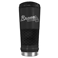 Black Atlanta Braves Stealth Matte 24oz Tumbler
