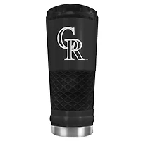 Black Colorado Rockies Stealth Matte 24oz Tumbler