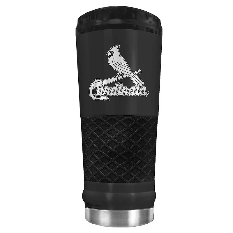 Black St. Louis Cardinals Stealth Matte 24oz Tumbler