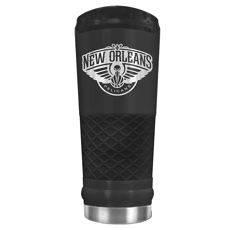 Black New Orleans Pelicans Stealth Matte 24oz Tumbler