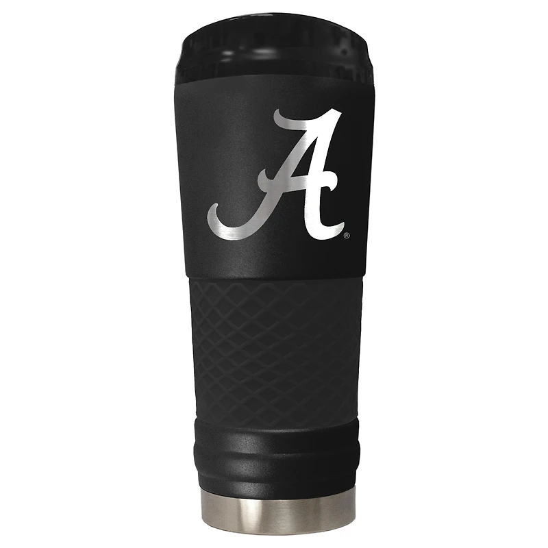Black Alabama Crimson Tide Stealth Matte 24oz Tumbler