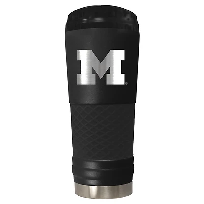 Black Michigan Wolverines Stealth Matte 24oz Tumbler