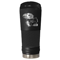 Black Kansas Jayhawks Stealth Matte 24oz Tumbler