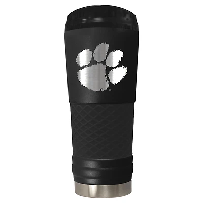Black Clemson Tigers Stealth Matte 24oz Tumbler