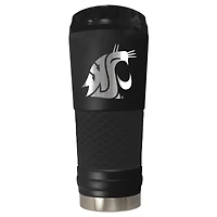 Black Washington State Cougars Stealth Matte 24oz Tumbler