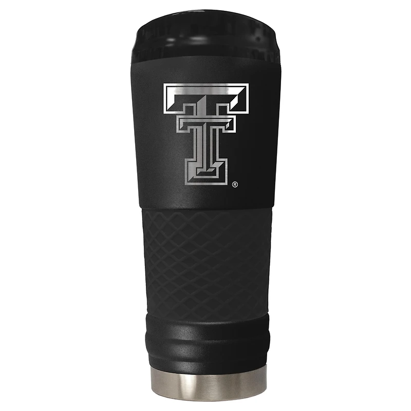 Black Texas Tech Red Raiders Stealth Matte 24oz Tumbler